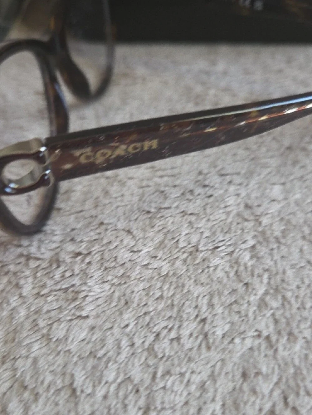 Coach Eyeglasses HC 6153 5547 Glasses Shimmery Dark Brown Tortoise with Case
